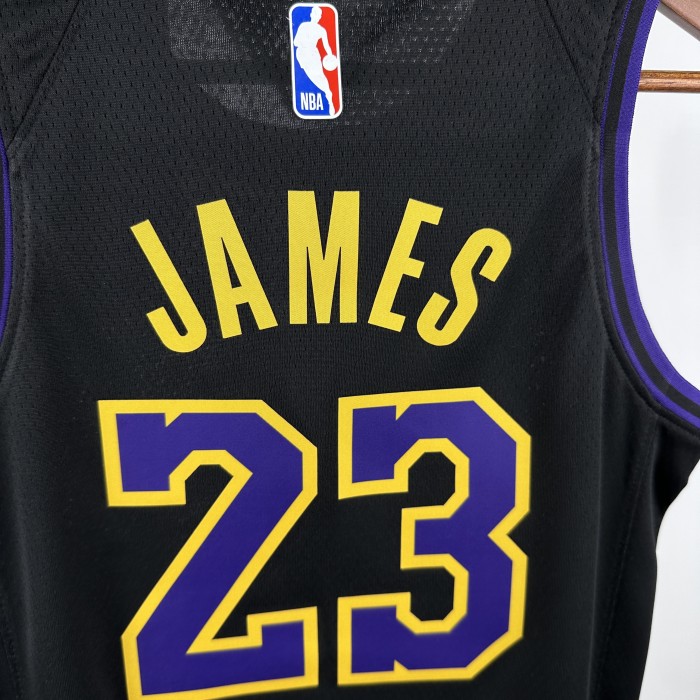 Los Angeles Lakers Kids Jersey City Edition 2023 No.23 JAMES