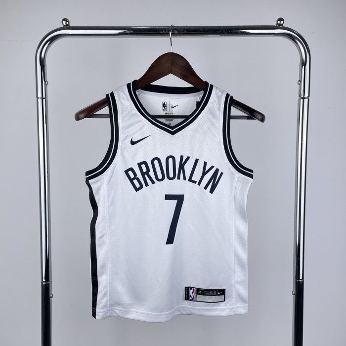 Brooklyn Nets Kids Jersey White Icon Edition No.7 DURANT