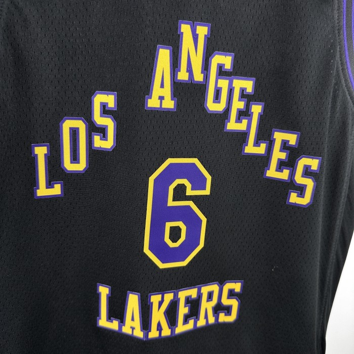 Los Angeles Lakers Kids Jersey City Edition 2023 No. 6 JAMES