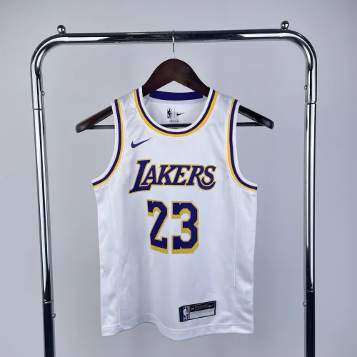 Los Angeles Lakers Kids Jersey White Icon Edition 22/23 NO.23 JAMES