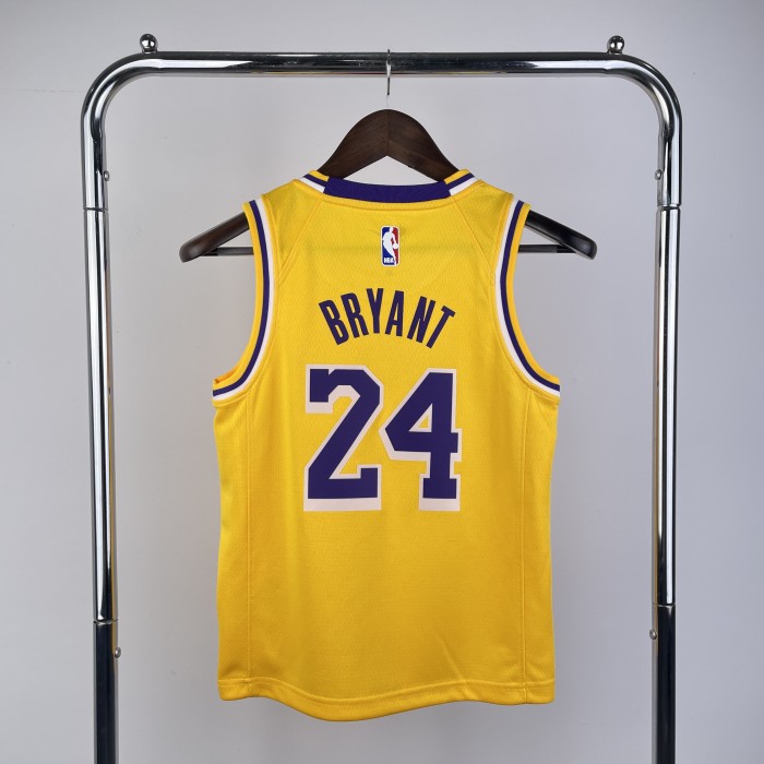 Los Angeles Lakers Kids Jersey Yellow Icon Edition 22/23 NO.24 BRYANT