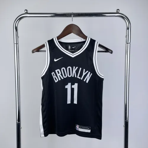 Brooklyn Nets Kids Jersey Black Icon Edition No.11 IRVING