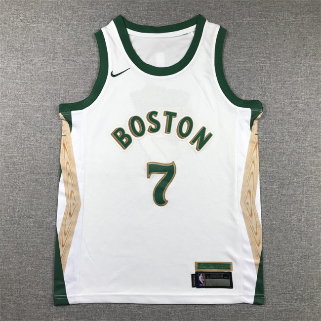Boston Celtics KIds Jersey White City Edition 23/24 NO.7 BROWN