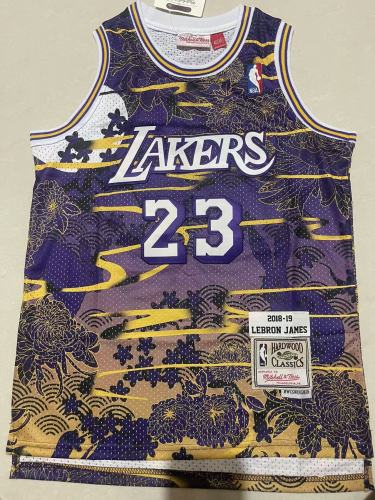 Los Angeles Lakers  KIds Jersey printing 23/24 JAMES NO.23 JAMES