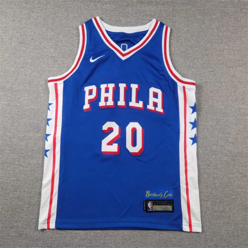 Philadelphia 76ers KIds Jersey Blue Icon Edition 22/23 NO.20 McCAIN