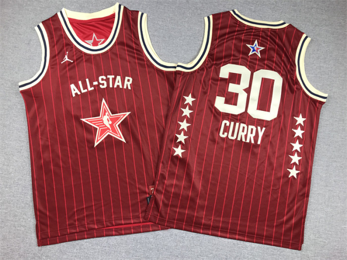 All-Star Kids Jersey Red special edition 2024 NO.30 CURRY