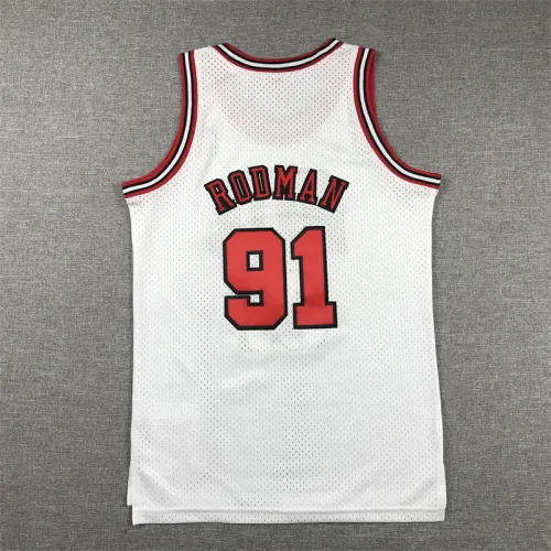 Chicago Bulls Kids Jersey White Classic 97/98 RODMAN NO.91 RODMAN