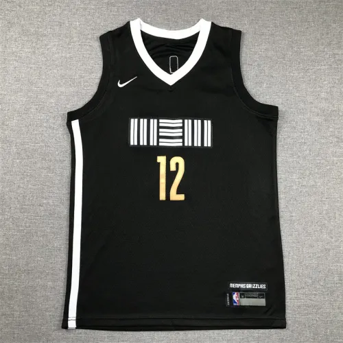 Memphis Grizzlies Kid Jersey Black City Edition 23/24 NO.12 MORANT