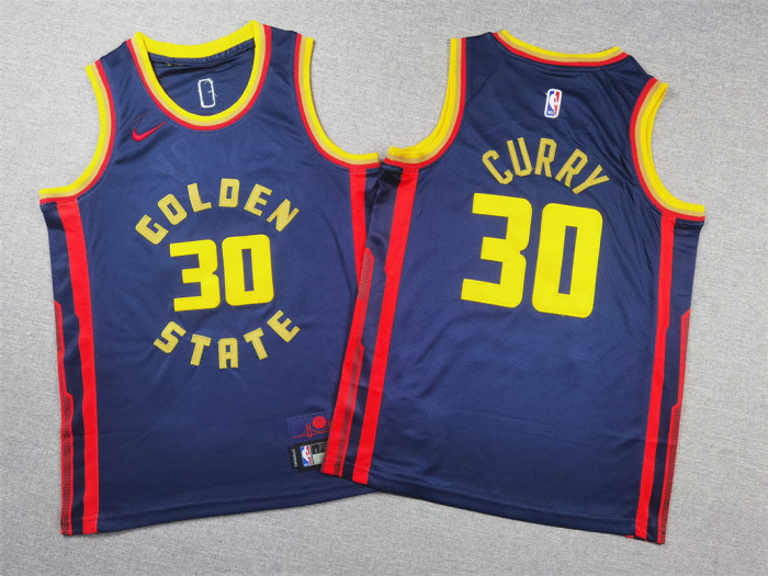 Golden State Warriors  Kids Jersey City Edition 24/25 NO.30 CURRY