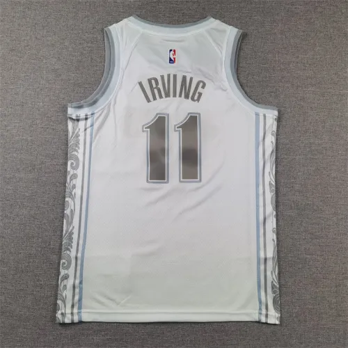 Dallas Mavericks Kid Jersey White City Edition 24/25 NO.11 IRVING