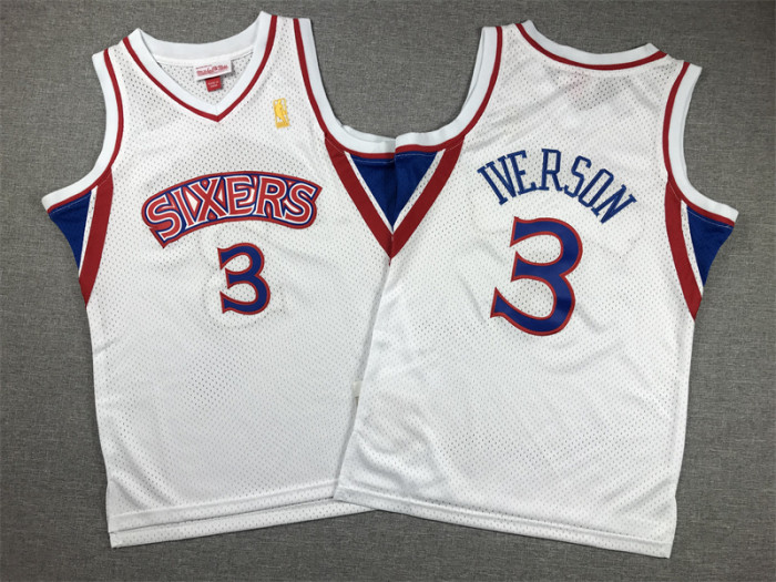 Philadelphia 76ers KIds Jersey Throwback 96/97 NO.3 IVERSON