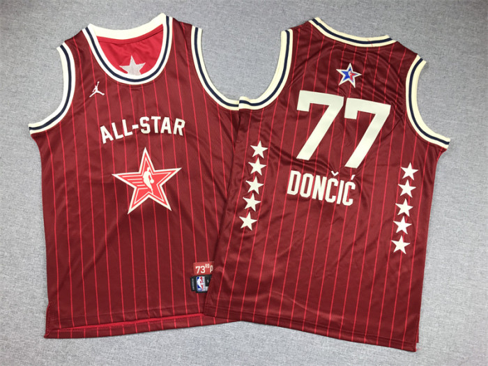 All-Star Kids Jersey Red special edition 2024 NO.77 Dončić