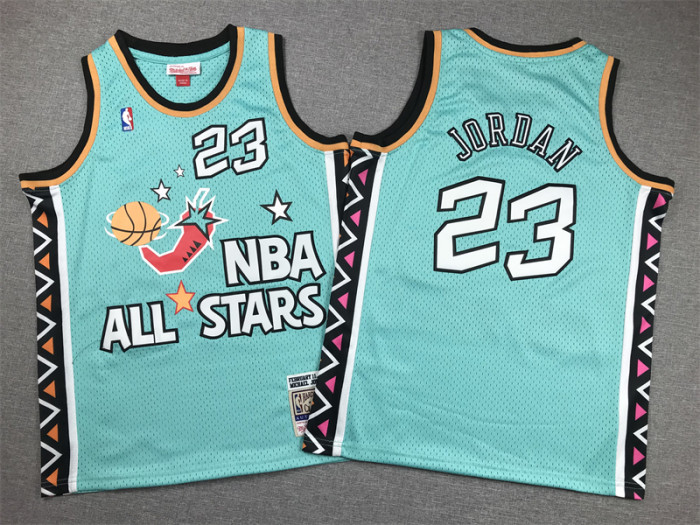 All-Star Kids Jersey Green player version 1996 NO.23 JORDAN