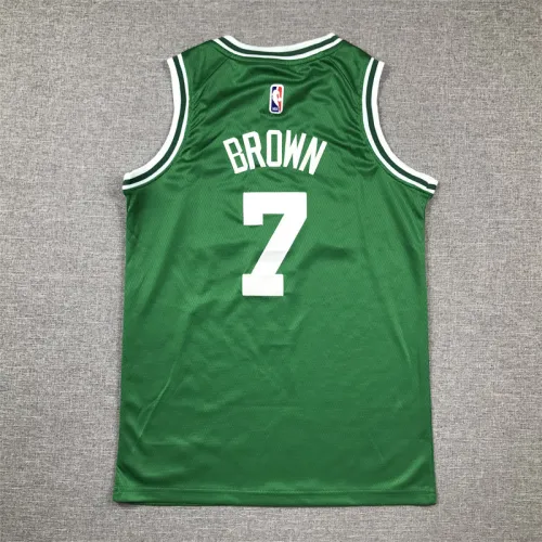 Boston Celtics KIds Jersey Green Lcon Edition NO.7 BROWN