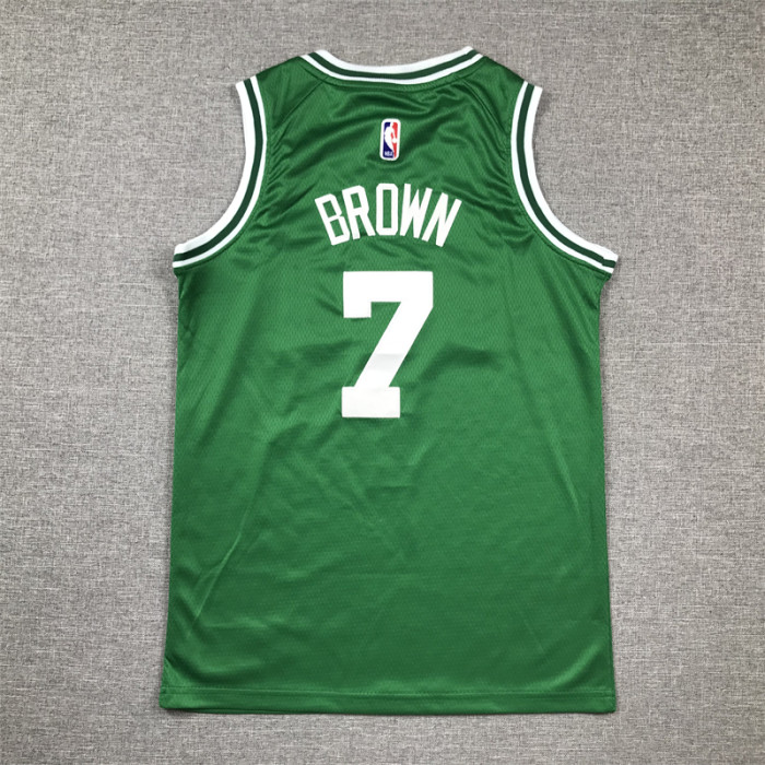 Boston Celtics KIds Jersey Green Lcon Edition NO.7 BROWN