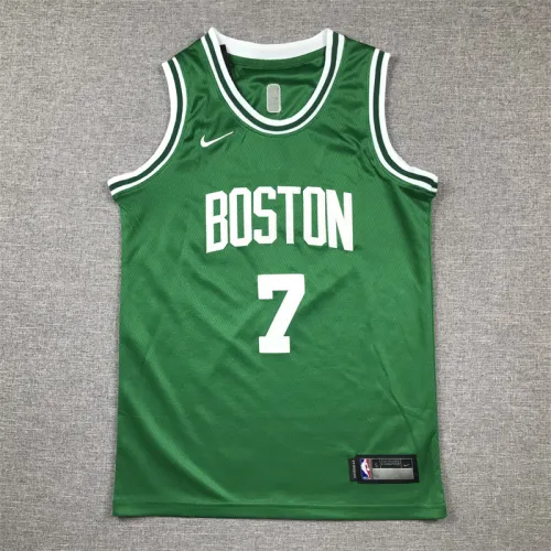 Boston Celtics KIds Jersey Green Lcon Edition NO.7 BROWN