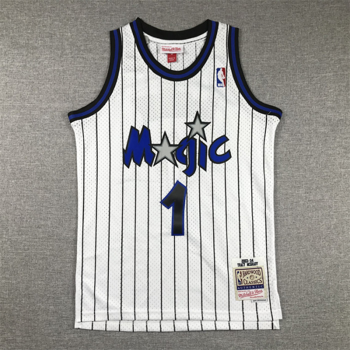 Orlando Magic Kids Jersey White Stripes 90s NO.1 McGRADY