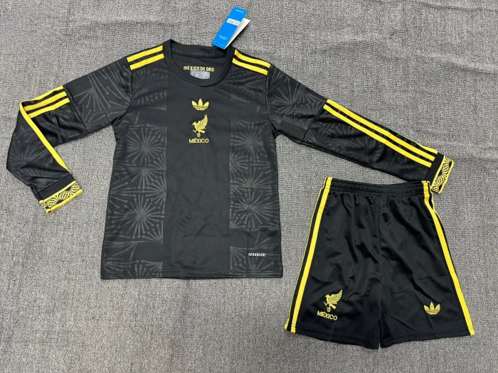 Mexico Gold Long Sleeve Kids Suit 25/26