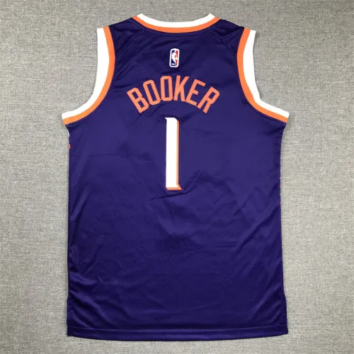 Phoenix Suns KIds Jersey Purple Association Edition  23/24 NO.1 BOOKER