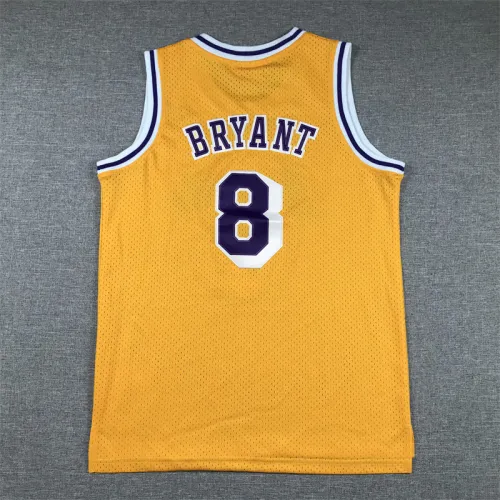 Los Angeles Lakers Kids Jersey Yellow Classics gold label NO.8 BRYANT
