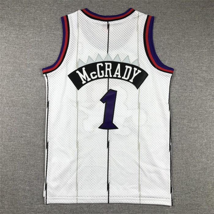 Toronto Raptors Kids Jersey white Vintage Classics Edition 98/99 NO.1 McGRADY