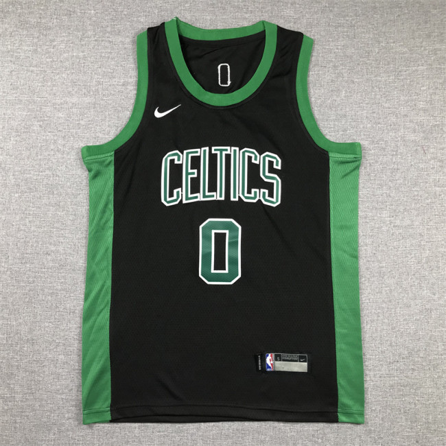 Boston Celtics KIds Jersey Black Classics Edition 85/86  NO.0 TATUM