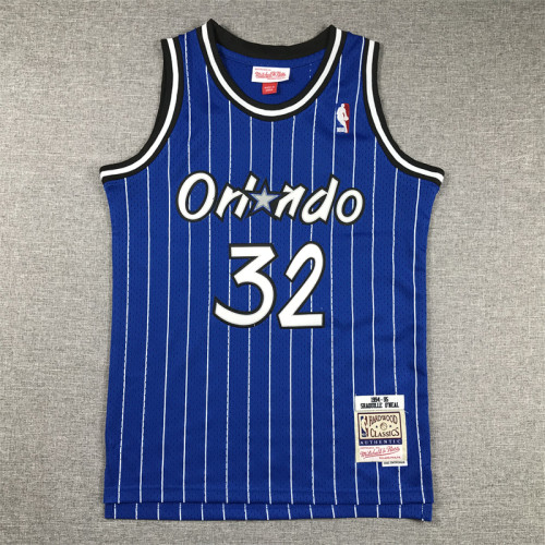 Orlando Magic Kids Jersey Blue Stripes 90s NO.32 O‘NEAL