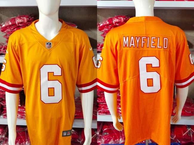 Tampa Bay Buccaneers Alternate Game Jersey Yellow NO.6 MAYFIELD