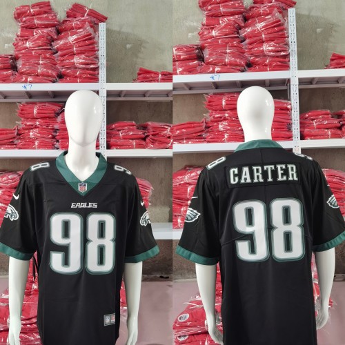 Philadelphia Eagles Jersey Black 2023 NO.98 GARTER