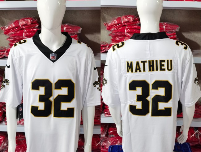 New Orleans Saints Jersey White NO.32 MATHIEU