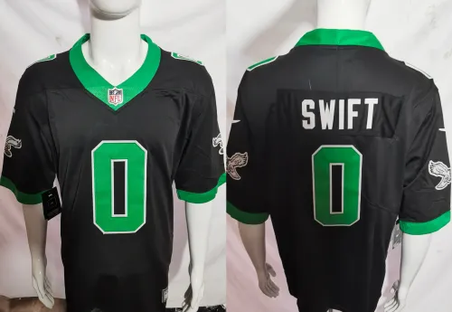 Philadelphia Eagles Jersey Retro Edition Black 2023 NO.0 SWIFT