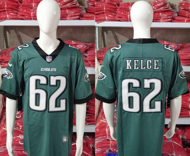 Philadelphia Eagles Dark Green 2023 NO.62 KELCE