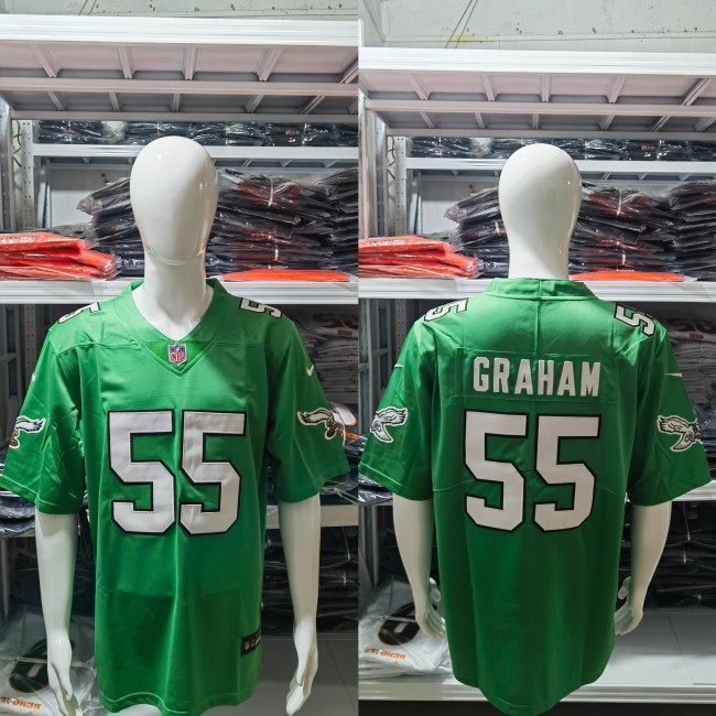 Philadelphia Eagles Retro Edition Grass Green 2023 NO.55 GRAHAM