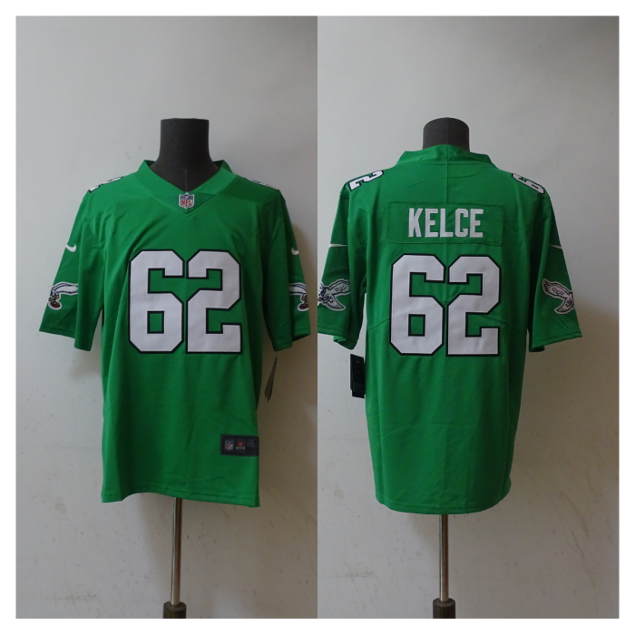 Philadelphia Eagles Retro Edition Grass Green 2023 NO.62 KELCE