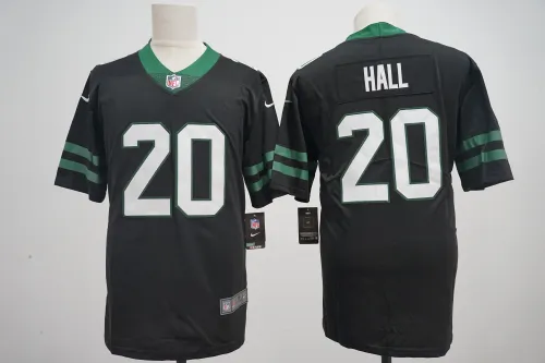 New York Jets Jersey Black 2024 NO.20 HALL