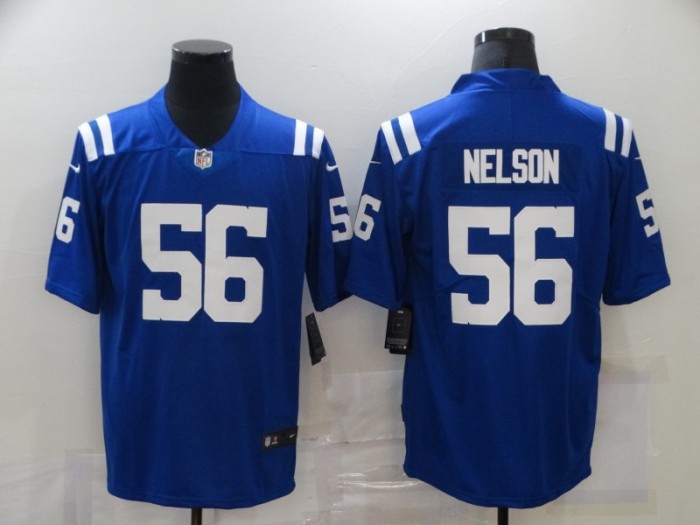 Indianapolis Colts Jersey Blue NO.56 NELSON