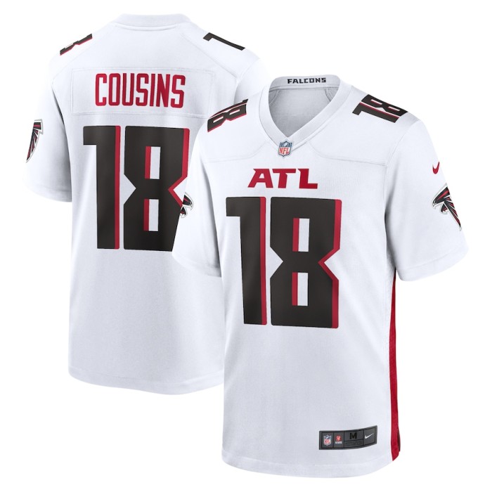 Atlanta Falcons Jersey White NO.18 COUSINS