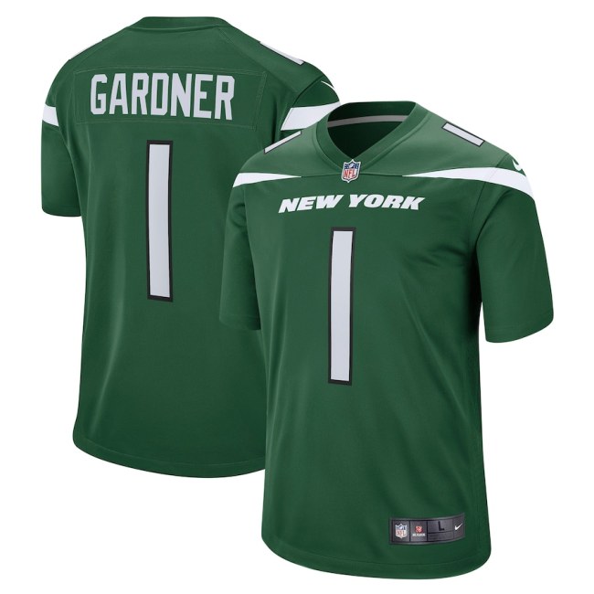 New York Jets Jersey Green 2024 NO.1 GARDNER