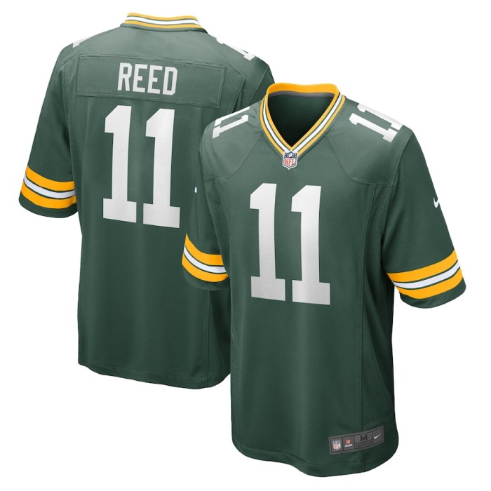 Green Bay Packers Jersey Replica Green 1996 NO.11 REED