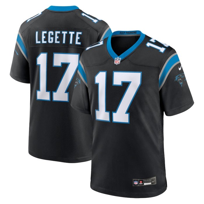 Carolina Panthers Jersey Black NO.17 LEGETTE