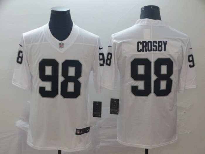 Las Vegas Raiders Jerseys White NO.98 CROSBY