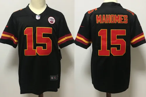 Kansas City Chiefs Jersey Black NO.15 MAHOMES