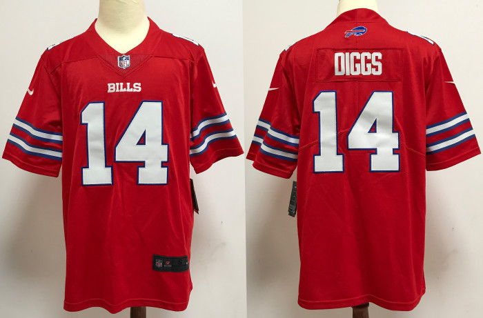 Buffalo Bills Jersey Limited Red NO.14 DIGGS