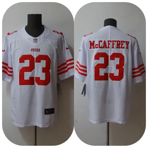 San Francisco 49ers Jersey Limited Editio White NO.23 McCAFFREY