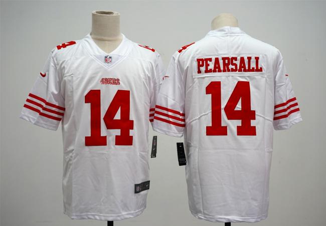 San Francisco 49ers Jersey Limited Editio White NO.14 PEARSALL