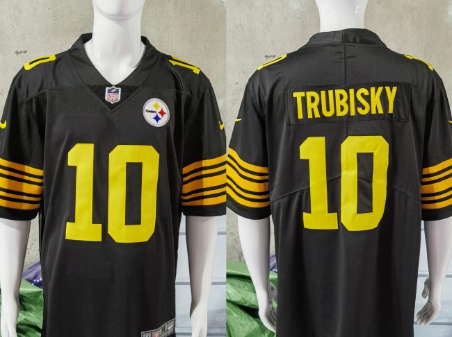 Pittsburgh Steelers Jersey Black and yellow letters NO.10 TRUBISKY