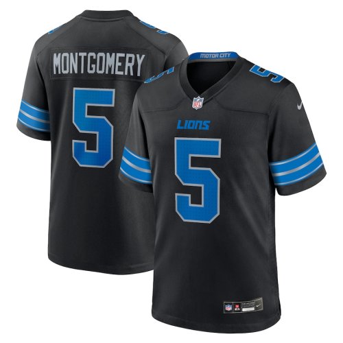 Detroit Lions Jersey Black New style NO.5 MONTGOMERY