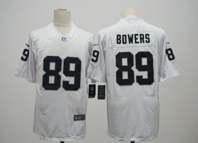 Las Vegas Raiders Jerseys White NO.89 BOWERS