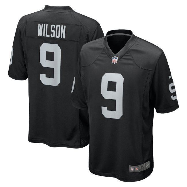 Las Vegas Raiders Jerseys Black NO.9 WILSON