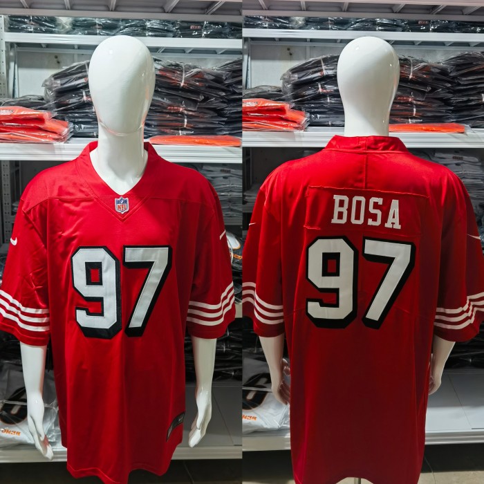 San Francisco 49ers Jersey Limited Editio Red Retro NO.97 BOSA